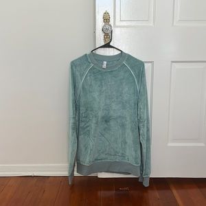 Velvet sweatshirt